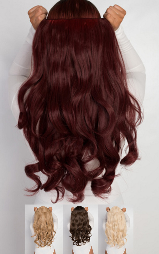 Intense Volume Curly Clip In Hair Extensions in Lght blonde ikrush