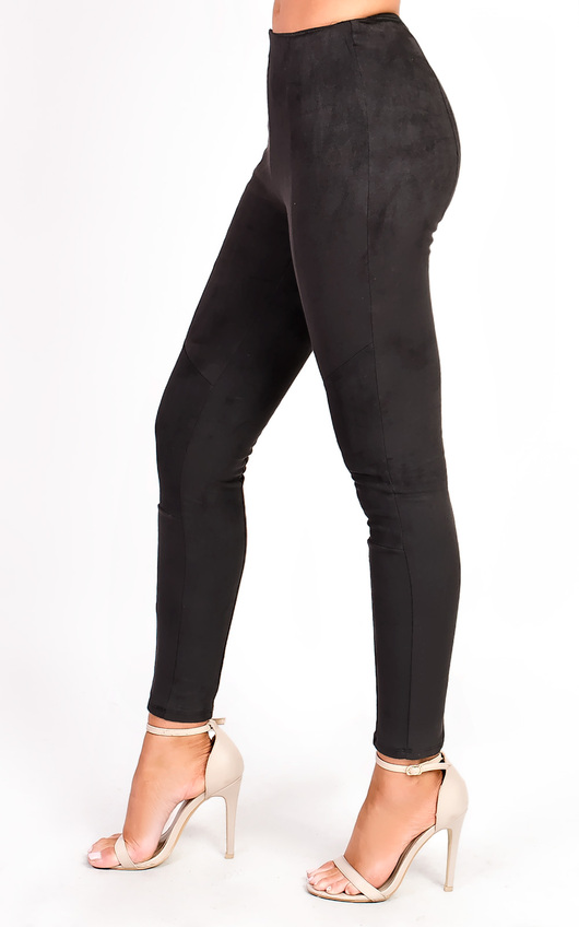 black suede trousers