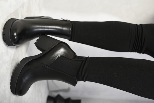 Block Heel Chelsea Boots AndrÃ© LIFE STRIDE Womens Black Braided