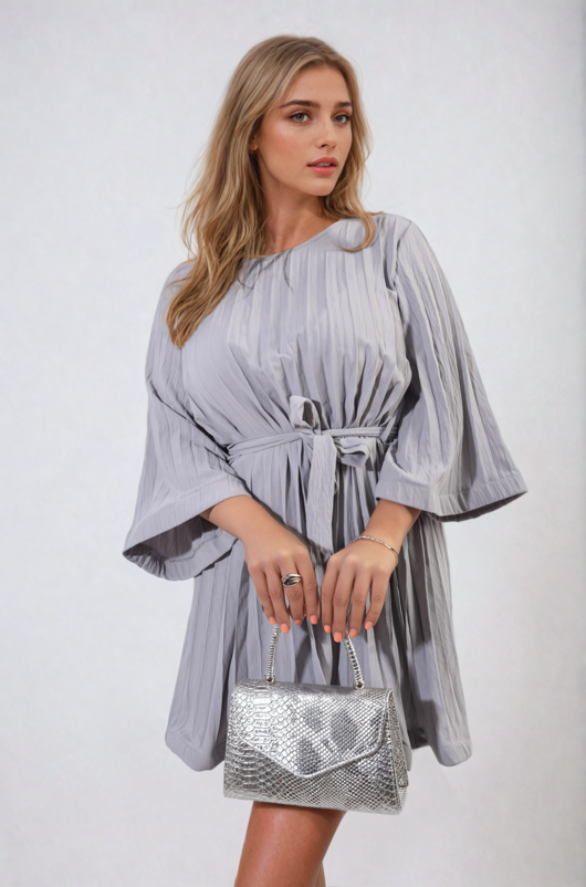 Womens Mini Dresses in Grey Occasion Brunch Outfits ikrush