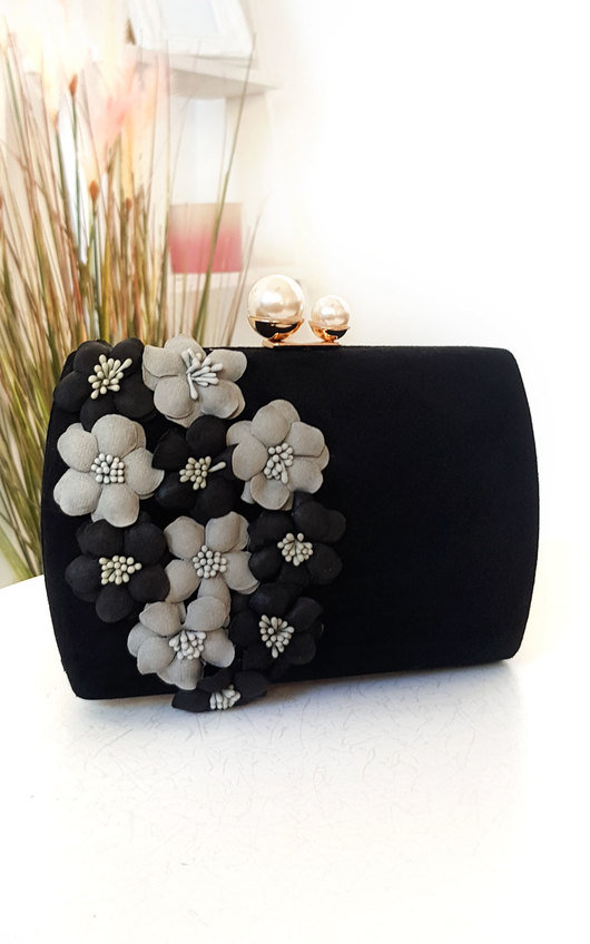 embellished clutch purse