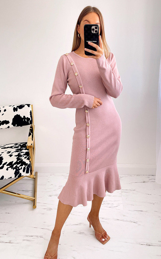 hot pink wedding guest dress