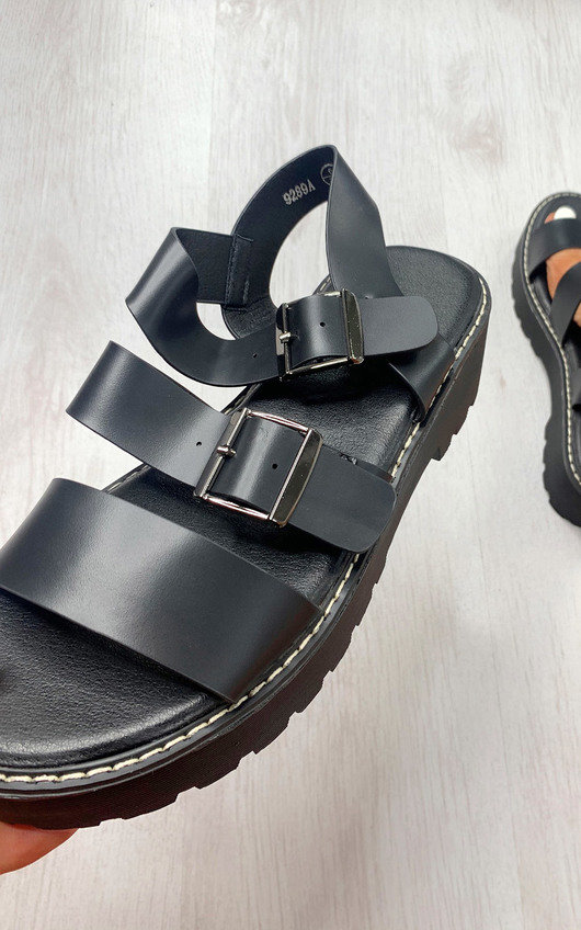 silver chunky sandals