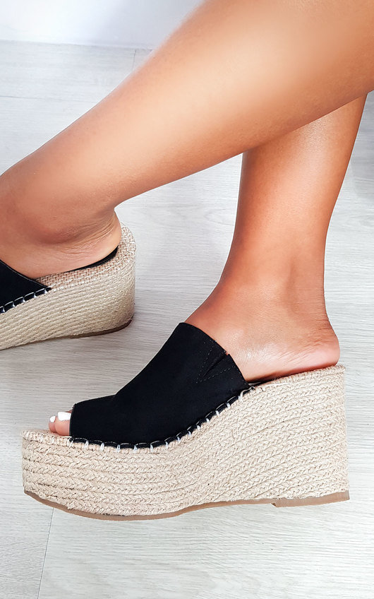 slip on wedge heels