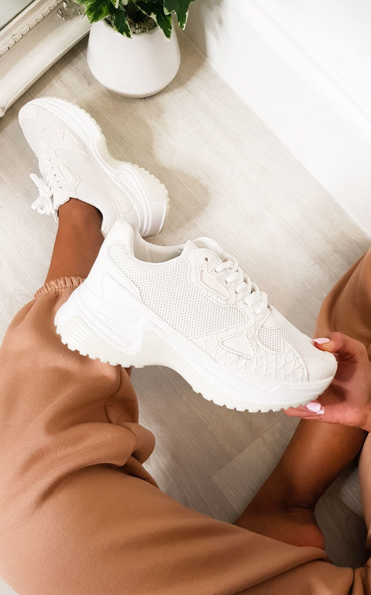 crocodile print chunky trainers