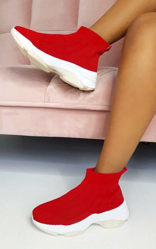 pull on sock trainers