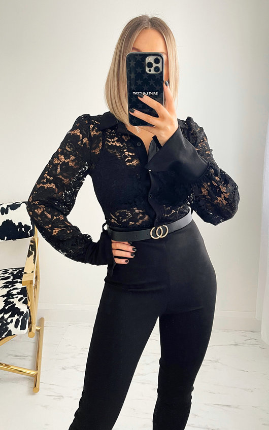 lace front jumpsuit