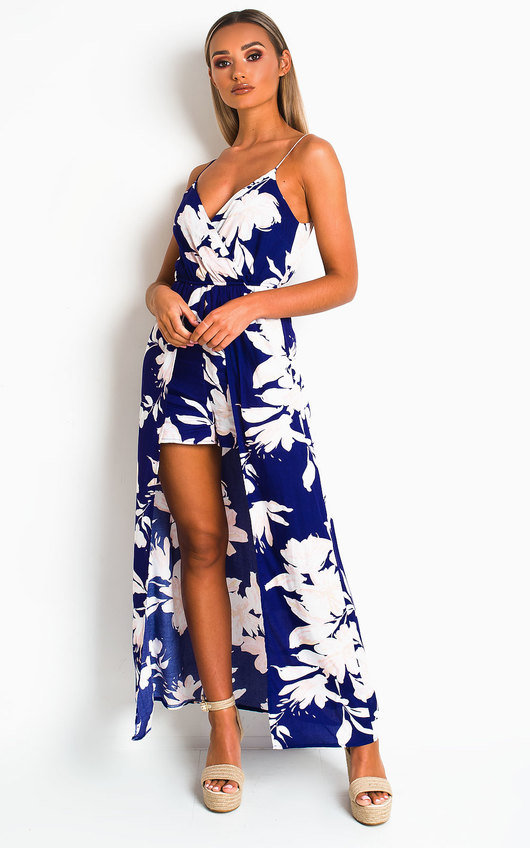 playsuit with long skirt attached