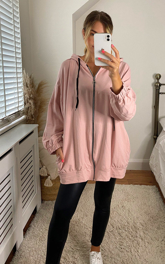 pink hoodie outfit womens