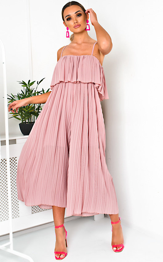 pink and orange jumpsuit