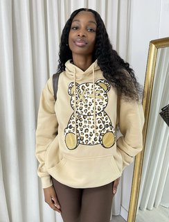 Plus Size Leopard Print Hoodie Leopard Print Oodie Plus Size