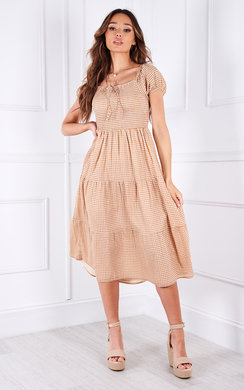 beige summer dress