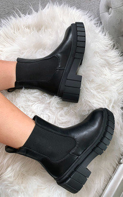 chunky studded boots