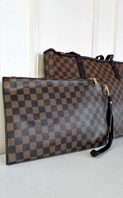 mason faux leather travel satchel