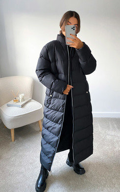 puffer longline jacket