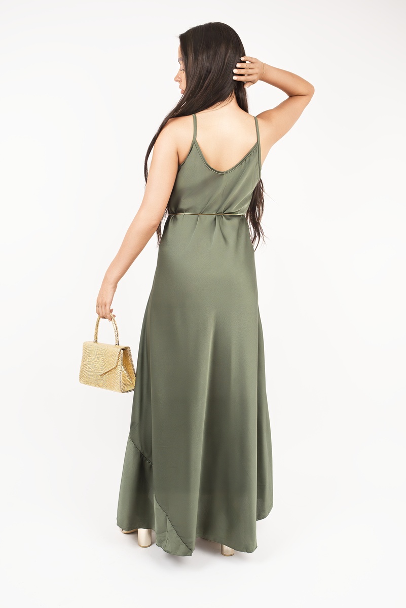 iKrush Maxikleid mit Federn Bindeband Taille Strand Sommer Tageskleider Maxilänge - Bild 13 von 15
