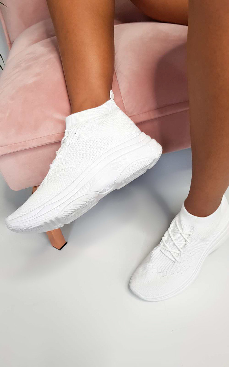 sock trainers white