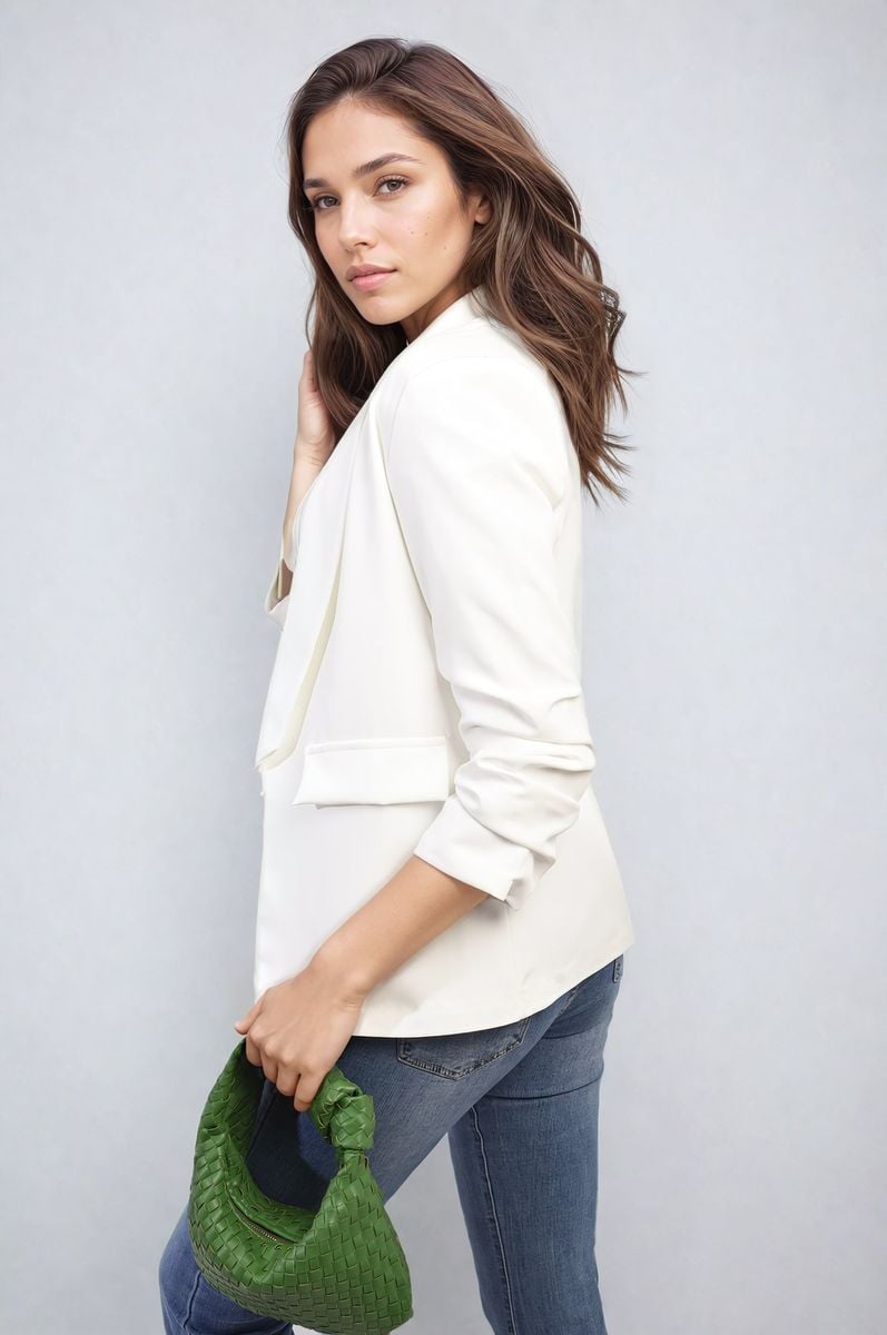 iKrush Sleeve Open Front Blazer Jacket With Front Pockets Blazer Regular - Picture 58 of 81