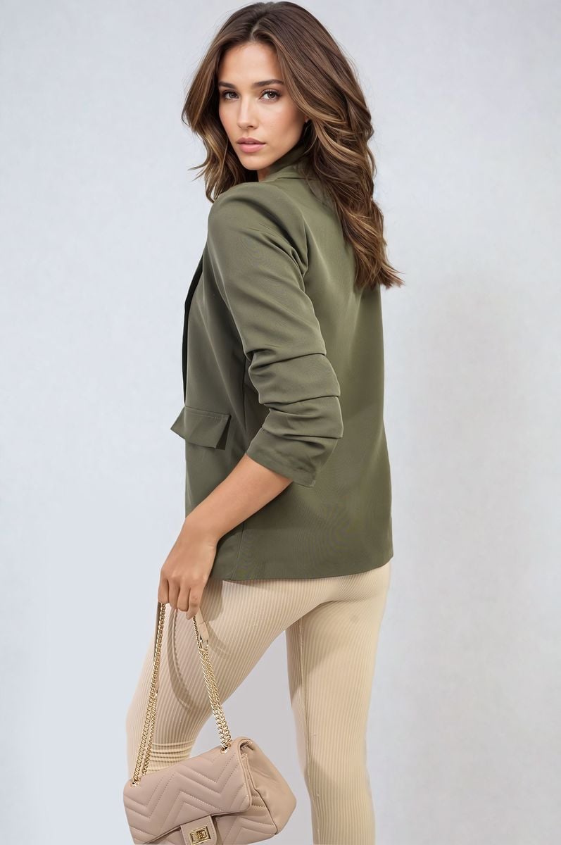 iKrush Sleeve Open Front Blazer Jacket With Front Pockets Blazer Regular - Picture 78 of 81