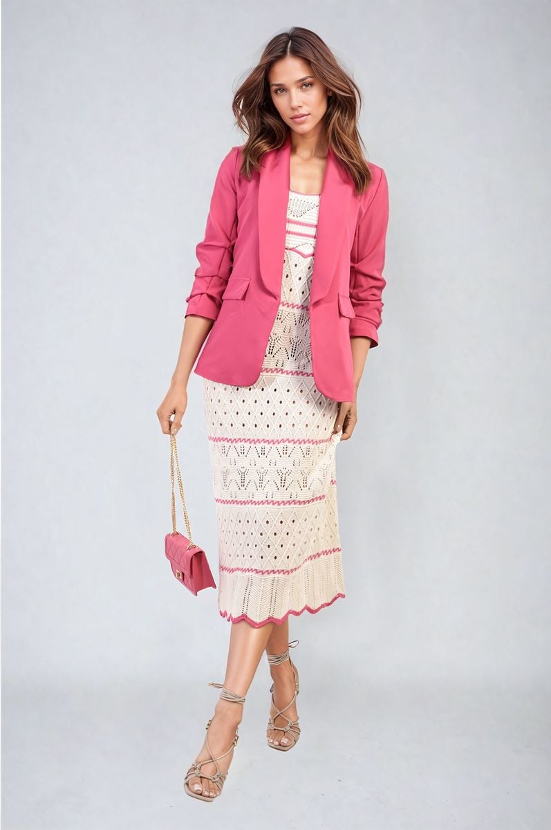 iKrush Sleeve Open Front Blazer Jacket With Front Pockets Blazer Regular - Picture 39 of 81
