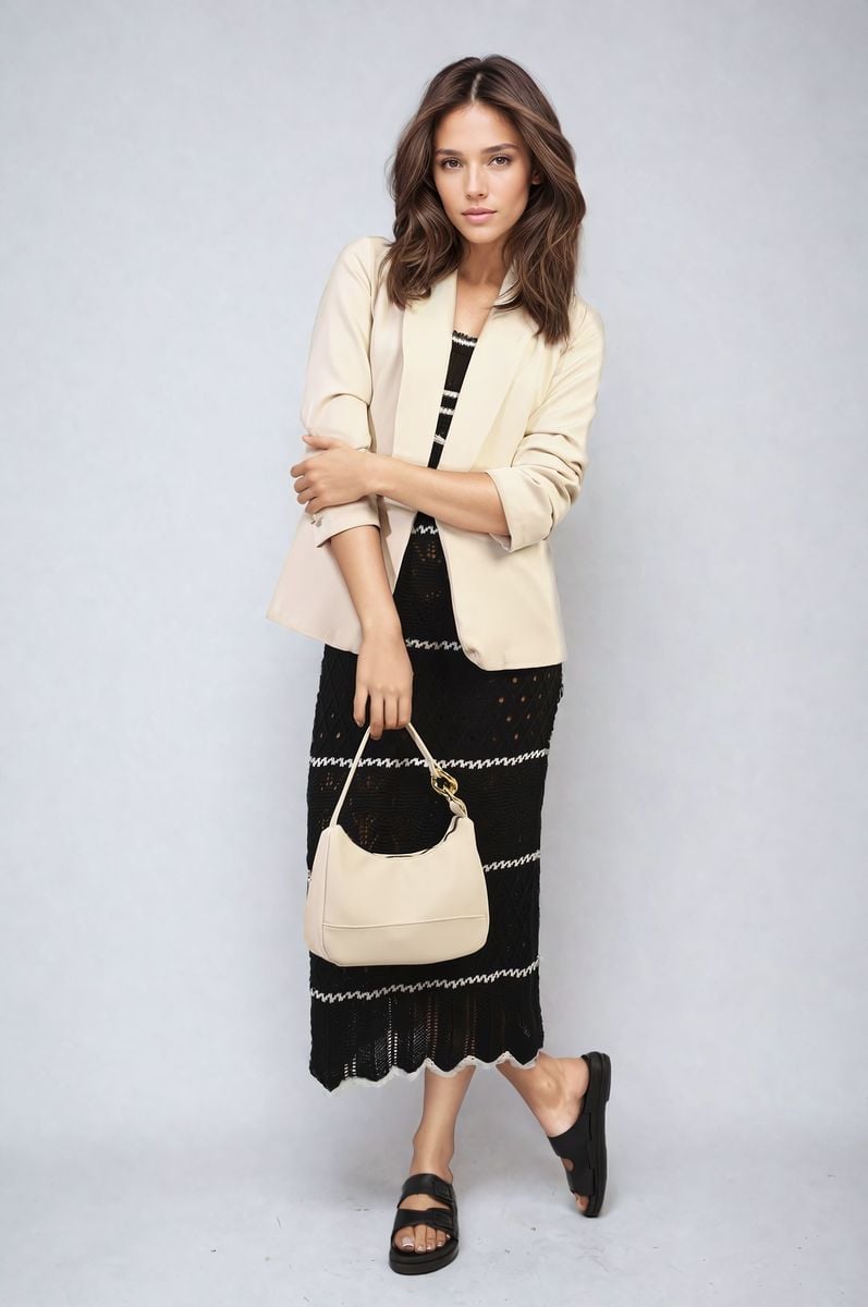 iKrush Sleeve Open Front Blazer Jacket With Front Pockets Blazer Regular - Picture 30 of 81